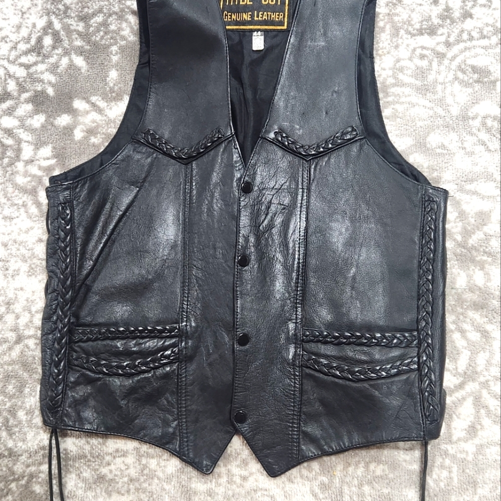 Men's Leather Vest